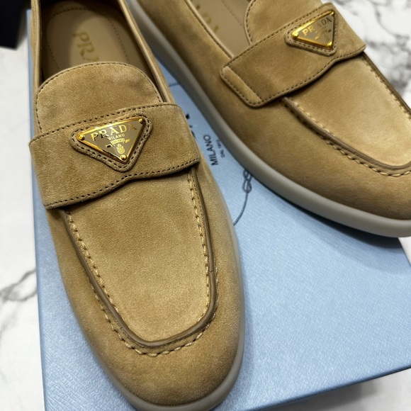 Prada Saint Tropez Suede Loafers size 38.5 - Picture 8 of 13